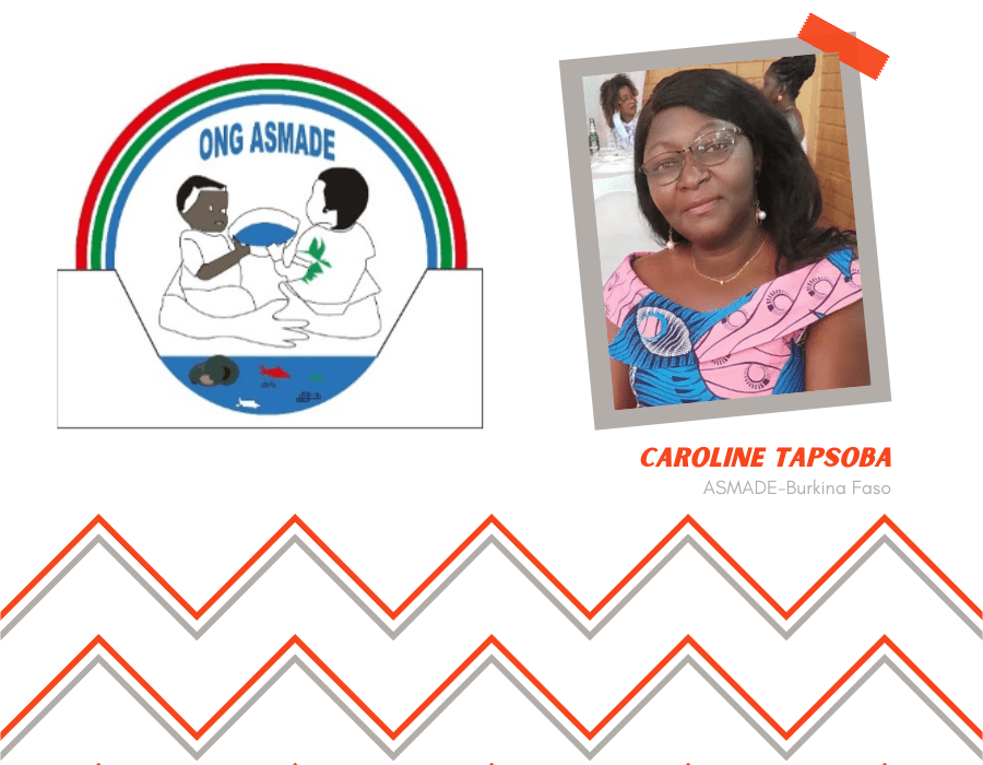 Caroline Tapsoba + logo Asmade